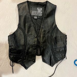 USA bikers ladies  leather vest